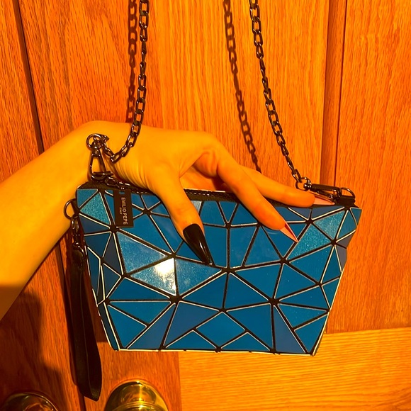 Royal Blue Emilio Pepe Italy Purse/Clutch - Picture 9 of 9